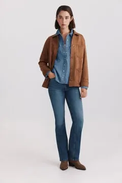 Camisa básica denim
