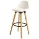 Tabouret de bar LAKA blanc