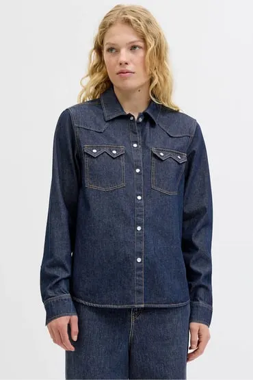 Camisa regular fit denim