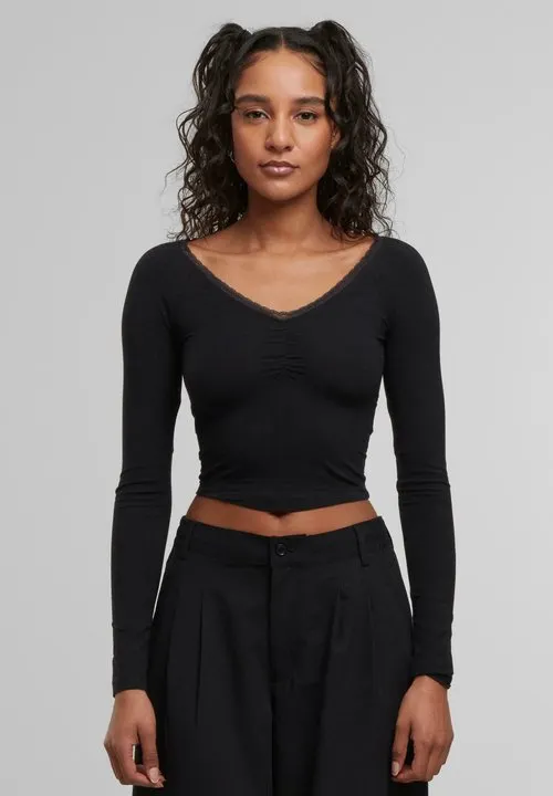 SHORT - Topper langermet - black