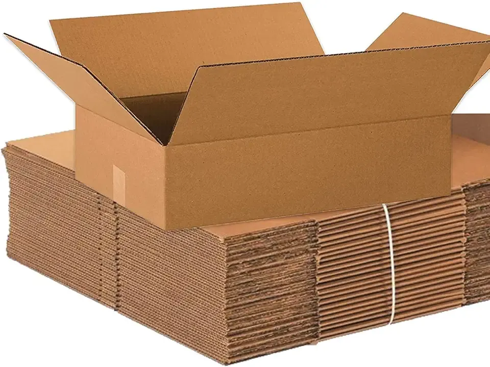 BOX USA Shipping Boxes Medium 20"L x 14"W x 4"H 25-Pack, Cardboard Box for Shipping, Moving, Mailing, Packing, Packaging and Storage
