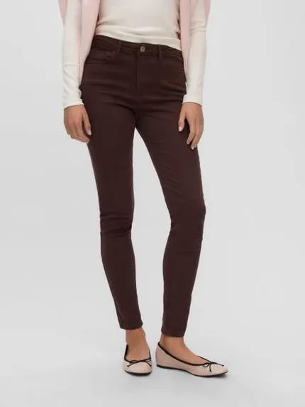 VMPOLLY Middels høyt snitt Skinny Fit Jeans