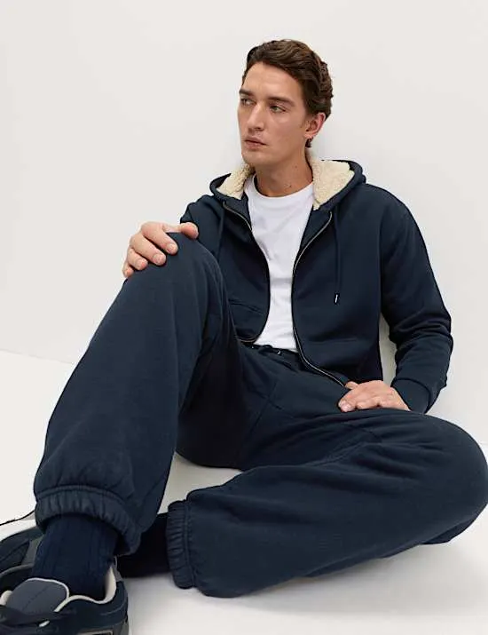 Cotton Rich Fleece Lined Hoodie