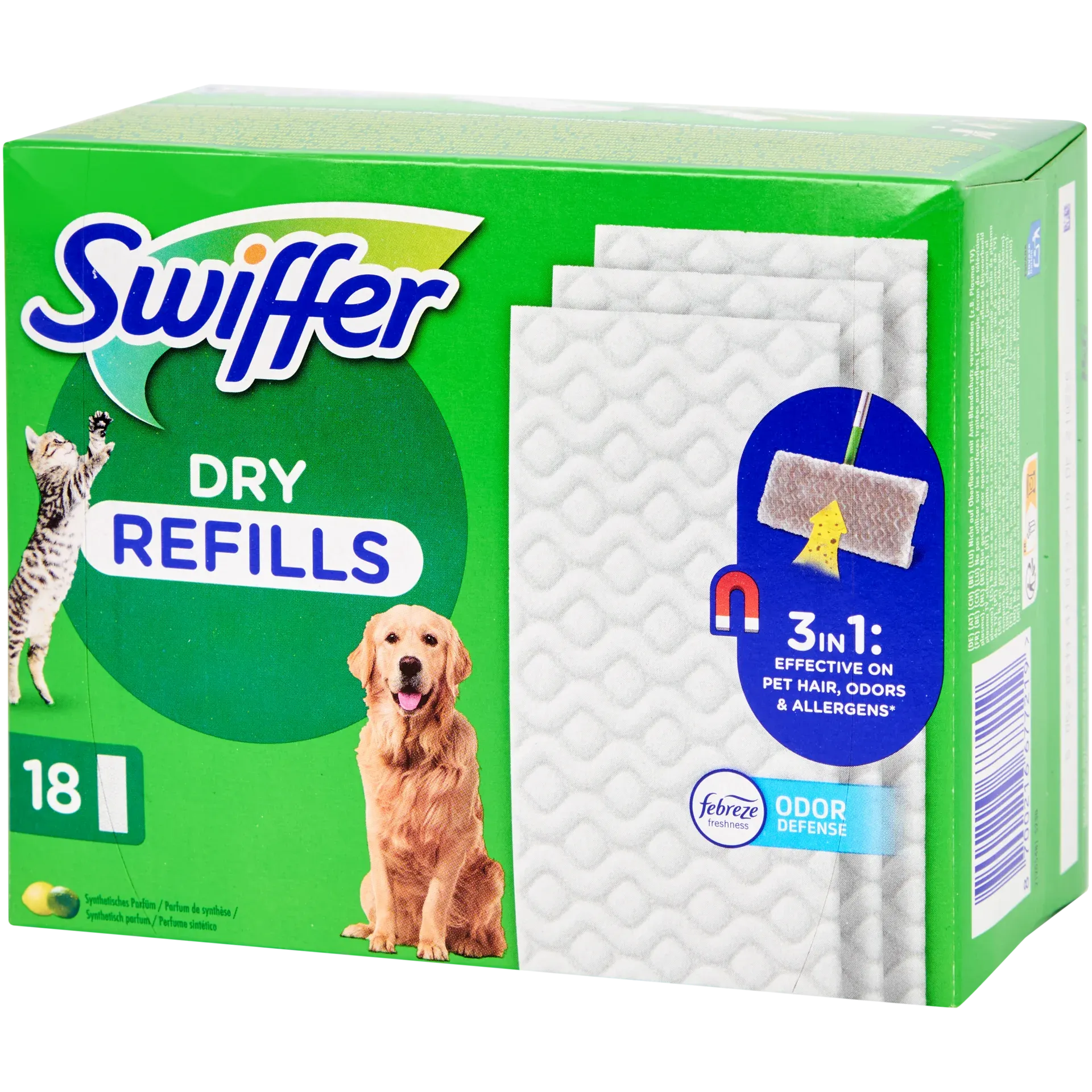 Ricarica panni cattura polvere asciutti Swiffer