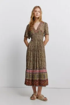 Vestido escote espejitos