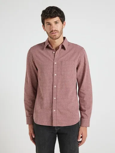 Just Jeans Long Sleeve Cotton Check Shirt