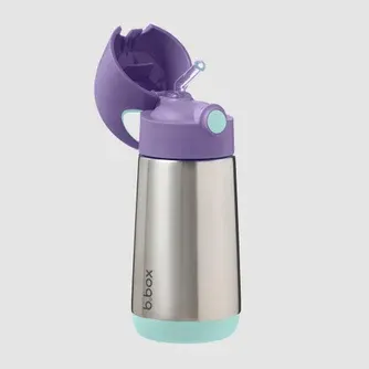 B.Box Insulated Drink Bottle Lilac Pop 350ml