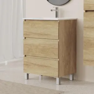 Mueble de baño con lavabo Espacio olmo 60x46 cm