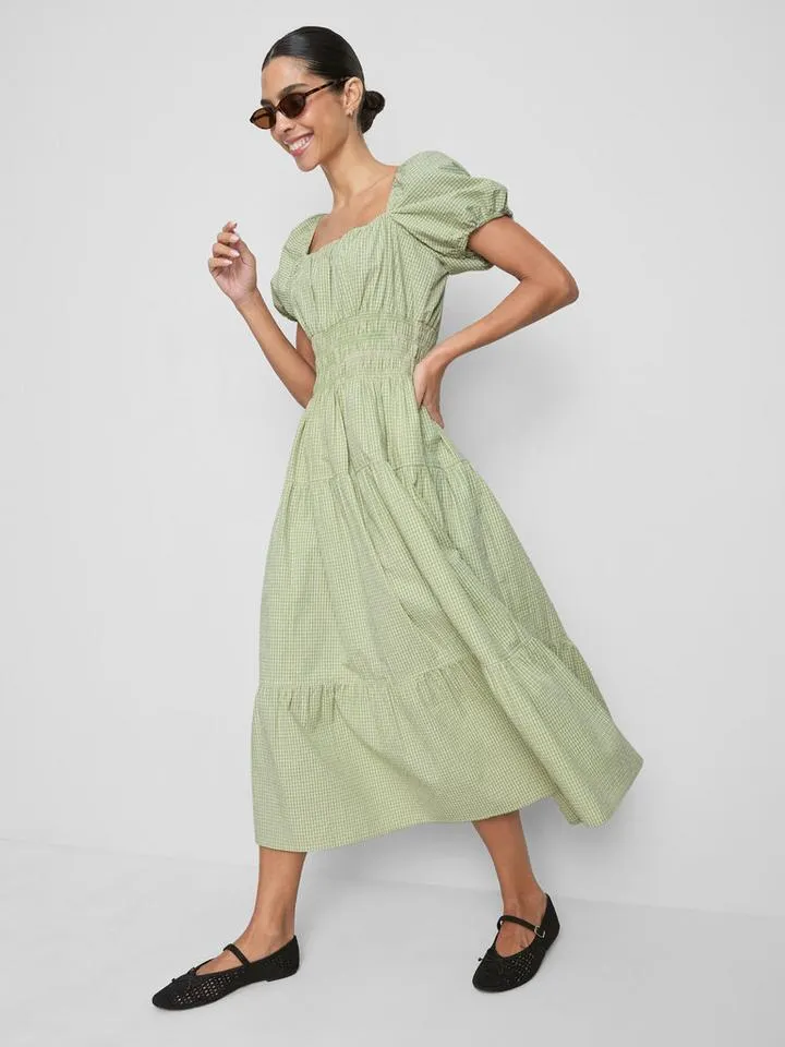 Robe mi-longue à carreaux Stacey Solomon