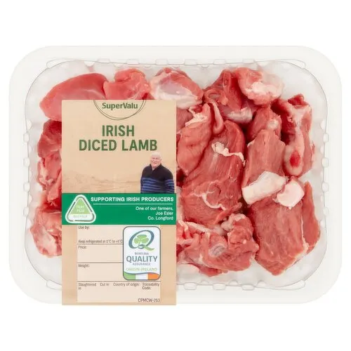SuperValu Fresh Irish Diced Lamb Shoulder (300 g) Open Product Description