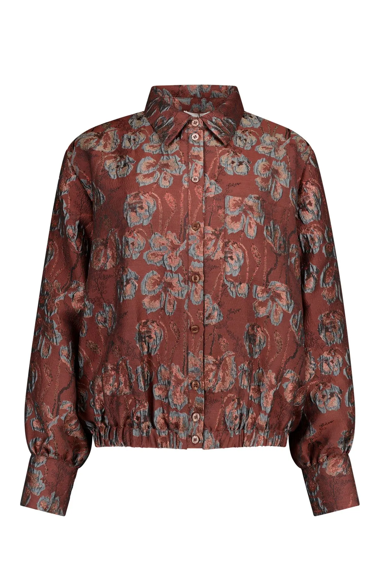 Bruin jacquard jasje