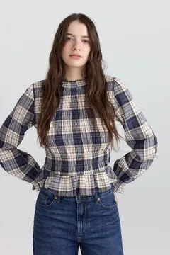 Camisa nido de abeja cuadros