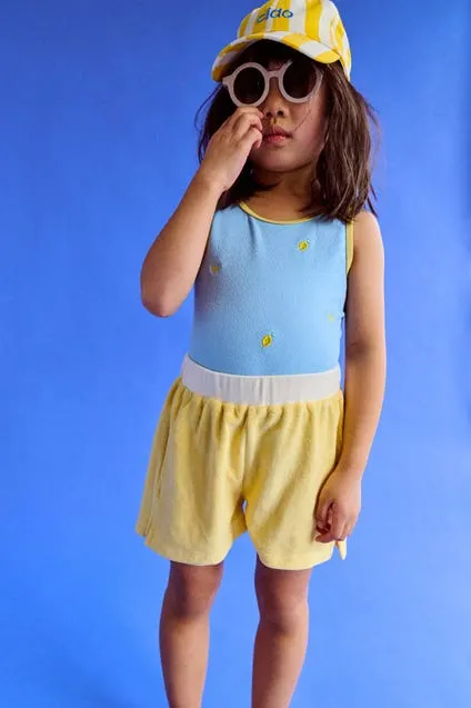 Kids short met contrastboord