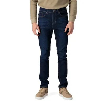 Pantalón Hummo Hombre Deslavado en muslos Botón Metálico