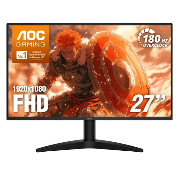 Deal, AOC G27MC36N 27" Gaming Monitor FHD 180Hz Monitor HDMI & DP Port - BLACK Now $84.99 Was $119.99