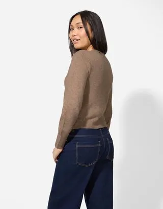 Maglione - Pietre decorative - beige