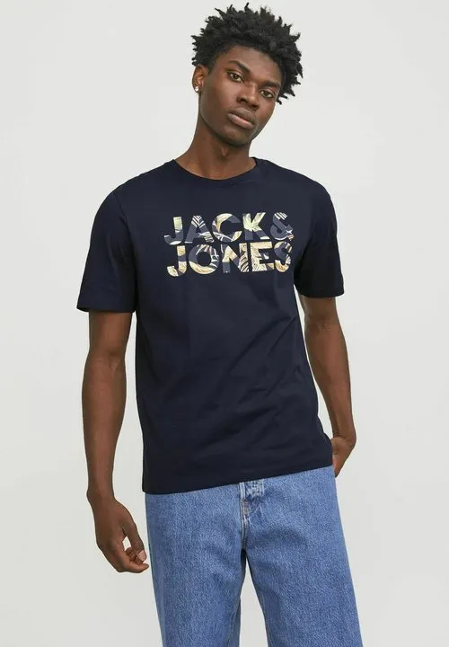 T-shirts med print - navy blazer detail:flower