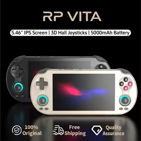 ANBERNIC RG VITA Handheld Game Console IPS Touchscreen 5000mAh Video Gaming Player Supports AI Streaming RixelHK