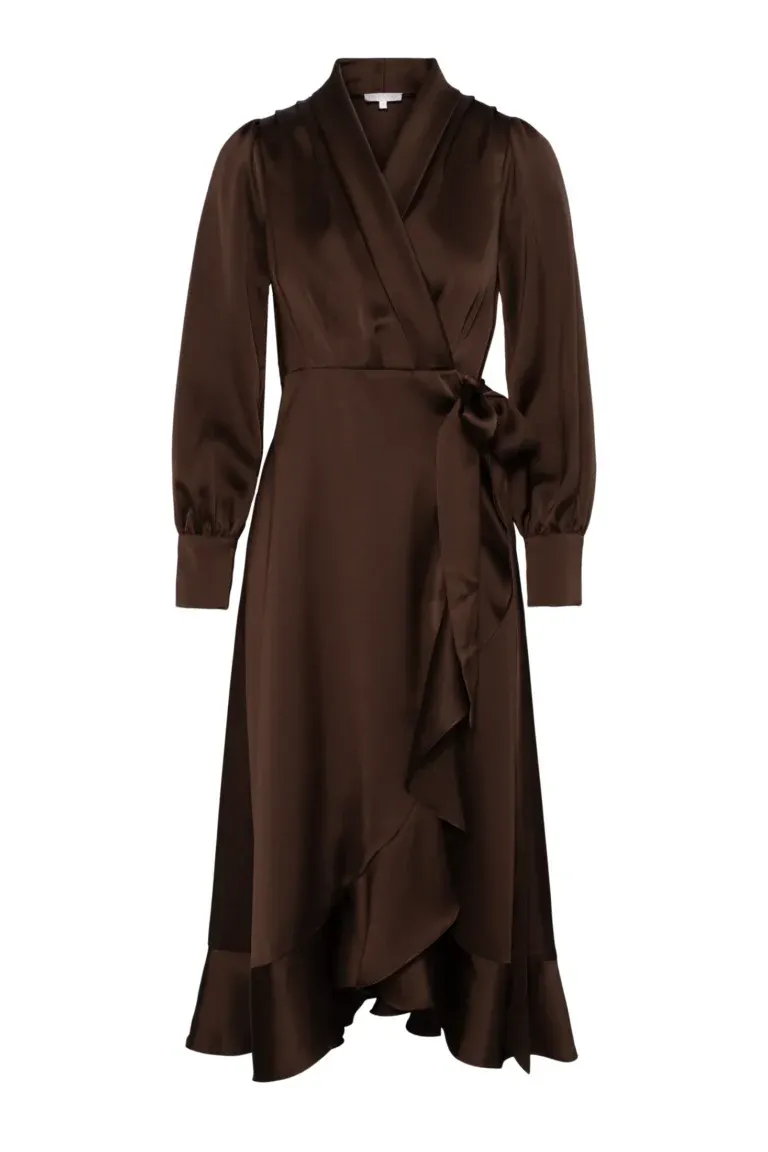 Iza Midi Dress - Brun