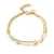 Armband in edelstaal, parels en kralen