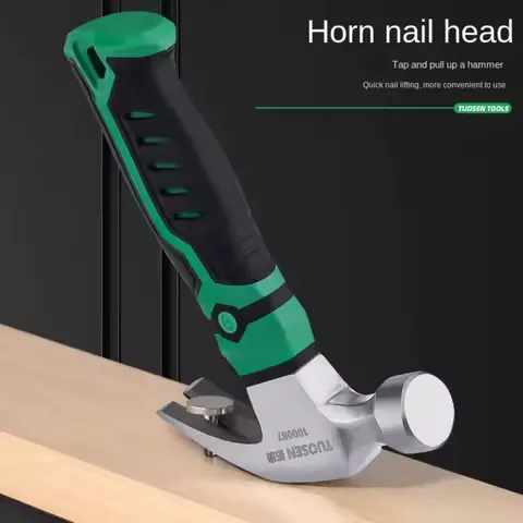 New Carbon Steel Multifunctional Mini Hammer Hardware Work Tool Household Use Claw Hammer Anti-skid Shockproof Fitter Hammer