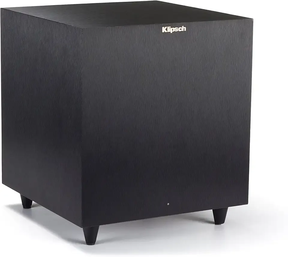 Klipsch Reference R-8SW Surround Subwoofer, 150 Watts Peak Power (Brushed Black Vinyl, 8-Inch)