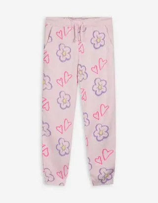 Pantaloni da jogging - Stampa allover - rosa