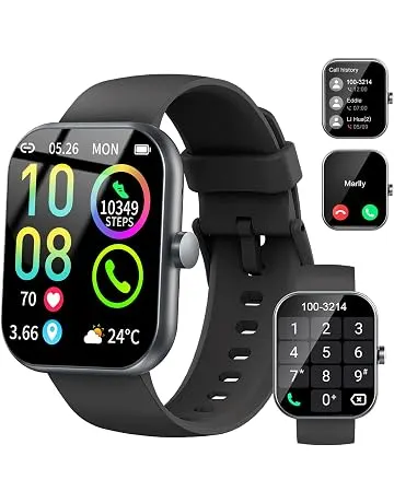 Smart Watch (Answer/Make Calls), 1.96" HD New Smartatch for Men Women 2026 | Fitness Tracker with Heart Rate/Sleep Monitor/Pedometer/Calories, 113+ Sport Modes, IP68 Waterproof Running for Android iOS