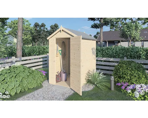 Dřevěný zahradní domek Alopex Medium 120 x 180 cm přírodní