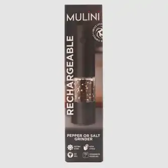 Mulini Ara Rechargeable Salt or Pepper Mill 18cm
