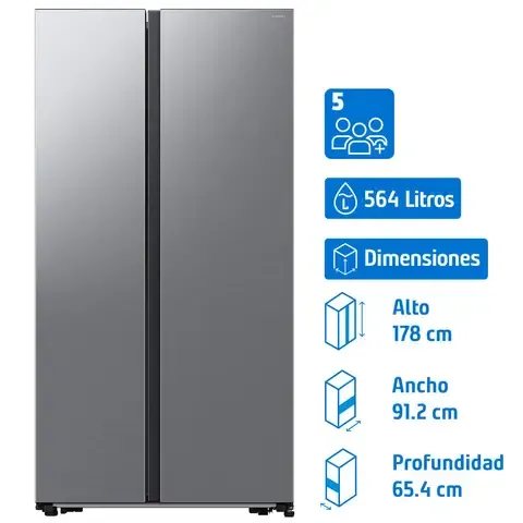 Refrigerador 2 Puertas Side by Side No Frost 564 Litros RS57DG4000M9ZS