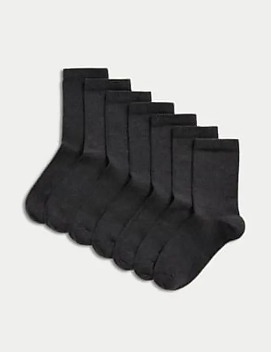 7 Pack of Ankle School Socks