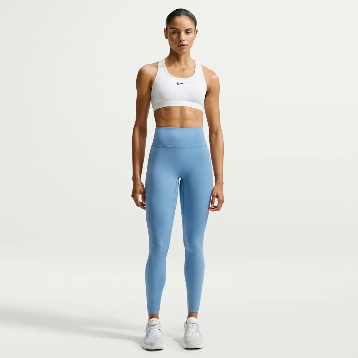 Nettingleggings i 7/8 lengde med høyt liv til dame