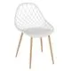 Chaise MALAGA blanche 80x57x51cm