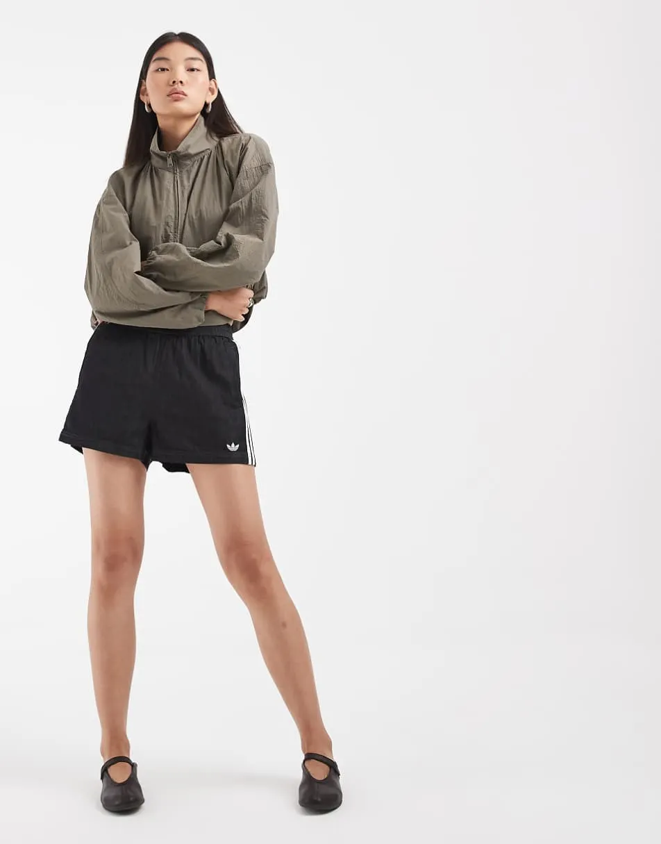 adidas Originals denim shorts in black