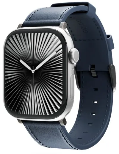 Řemínek Apple Watch Leather 42/44/45/46/49 mm, modrá