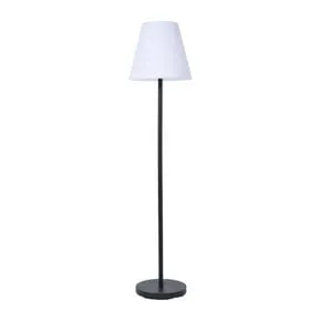 Solar USB vloerlamp - wit/zwart - ø34x147 cm
