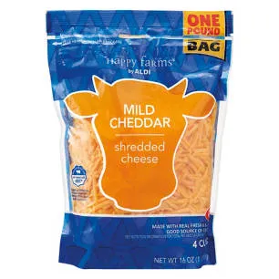 Shredded Mild Cheddar Cheese, 16 oz