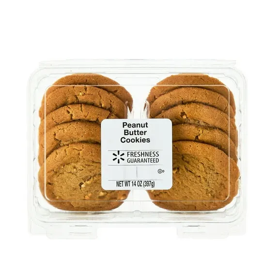 Rollback Freshness Guaranteed Peanut Butter Bakery Baked Cookies, 14 oz, 10 Count $3.12 Was $4.00 22.3 ¢/oz