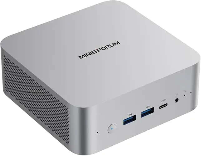 MINISFORUM X1-255 Mini PC AMD Ryzen 7 255(8C/16T) Barebone Version Desktop Computer, HDMI2.1|DP2.0|2xUSB4 Video Output,…