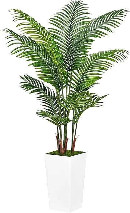 ASTIDY Artificial Palm Tree 5FT - Fake Tree with White Tall Pl…