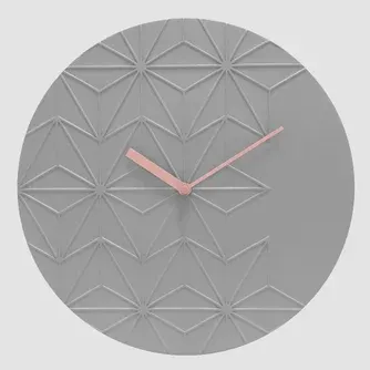Acctim Chloe Resin Wall Clock 30cm Grey