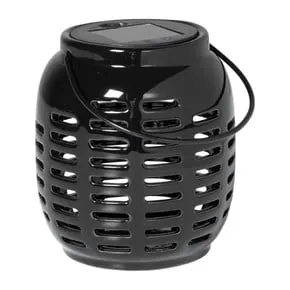 Solar lantaarn - zwart - ø11.x12.5 cm