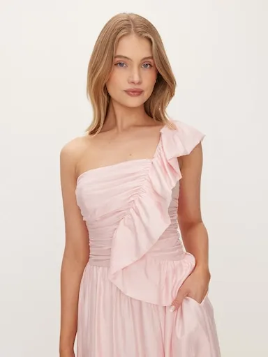 Rhea Ruffle Midi Dress