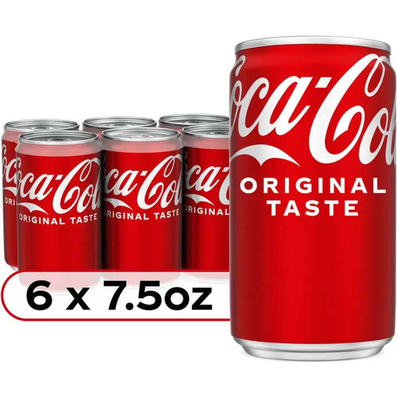 Coca-Cola Cola Mini Cans, 6 Pack