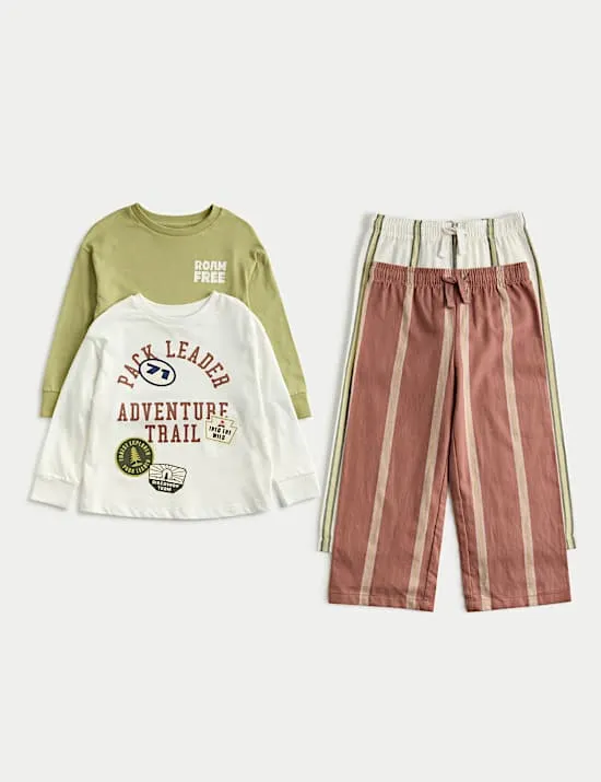 2er-Pack Abenteurer-Schlafanzüge aus reiner Baumwolle (12 M. – 8 J.)