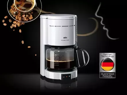 BRAUN KF47.1WH KAHVINKEITIN VALKOINEN