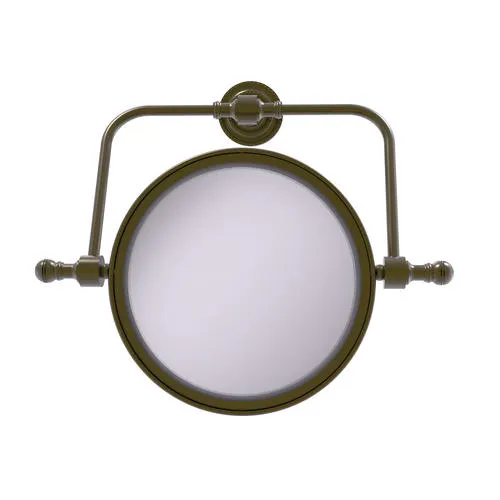 Allied Brass Retro Dot 8" Wall Mounted Swivel Magnifying Makeup Mirror