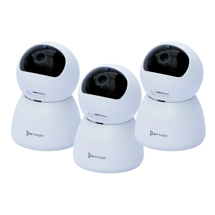 Kit x3 cámaras de seguridad Bynox WiFi HD
