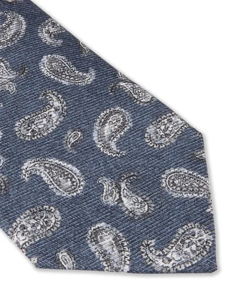Silk Tie Navy pattern